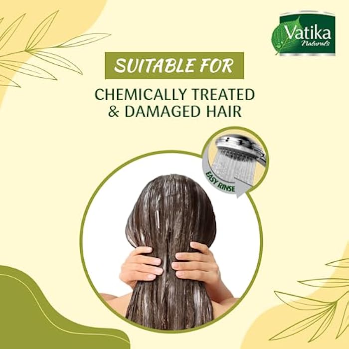 Vatika Hair Fall Control Hair Mayonnaise (500mL) | Natural Extracts of Cactus, Garlic and Ghergir | Helps Weak and Falling Hair | Promotes Healthy Hair - Image 4
